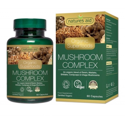 Natures Aid Mushroom Complex (Organic) 60 Vcaps